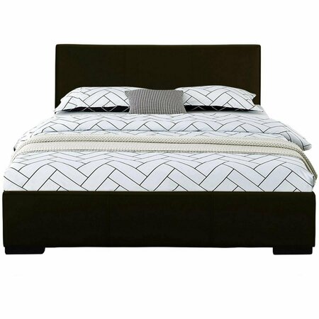 HOMEROOTS Platform King Bed, Black 396992